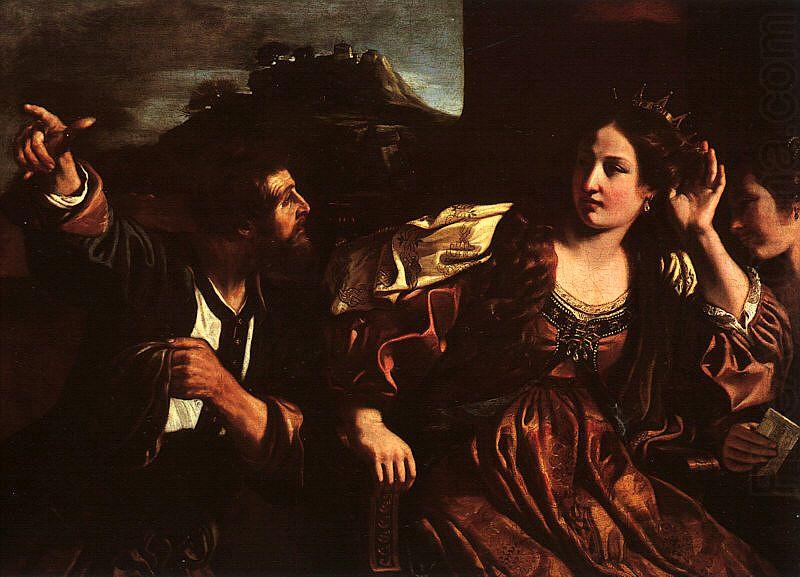  Giovanni Francesco  Guercino Semiramis Receiving Word of the Revolt of Babylon china oil painting image